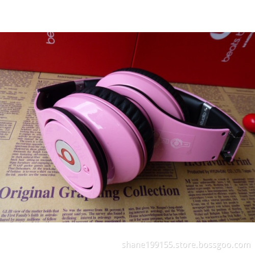 Professional Headphone Computer headphones Noise Reducing Studio in pink